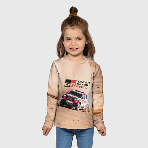 Детский лонгслив Toyota Gazoo Racing Desert Rally / 3D-принт – фото 5