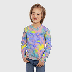 Лонгслив детский Пальмы и Солнце Летом На Море, цвет: 3D-принт — фото 2