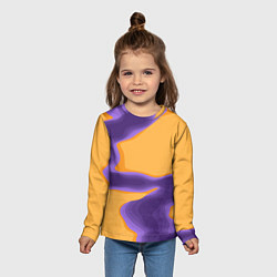 Лонгслив детский Фиолетовая река, цвет: 3D-принт — фото 2