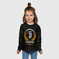 Лонгслив детский Лого Juventus и надпись Legendary Football Club на, цвет: 3D-принт — фото 2