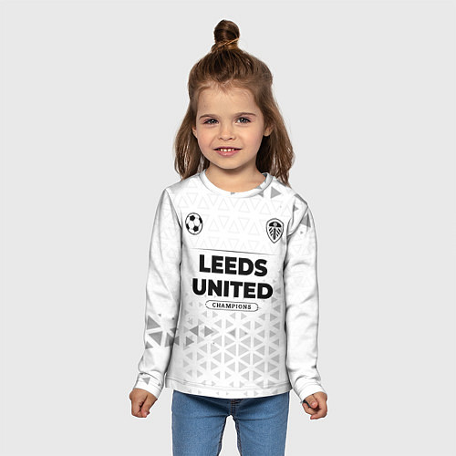 Детский лонгслив Leeds United Champions Униформа / 3D-принт – фото 5