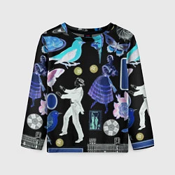 Лонгслив детский Underground pattern Fashion 2077, цвет: 3D-принт