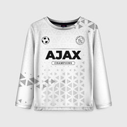 Лонгслив детский Ajax Champions Униформа, цвет: 3D-принт