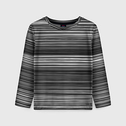 Детский лонгслив Black and white thin stripes Тонкие полосы