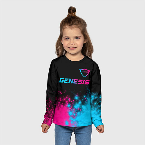 Детский лонгслив Genesis Neon Gradient / 3D-принт – фото 5