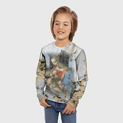 Лонгслив детский Мадонна Литта Леонардо да Винчи Post-art, цвет: 3D-принт — фото 2