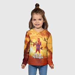 Лонгслив детский Hello Neighbor Привет сосед Сосед с лопатой, цвет: 3D-принт — фото 2