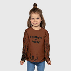 Лонгслив детский Five Nights At Freddys : game, цвет: 3D-принт — фото 2