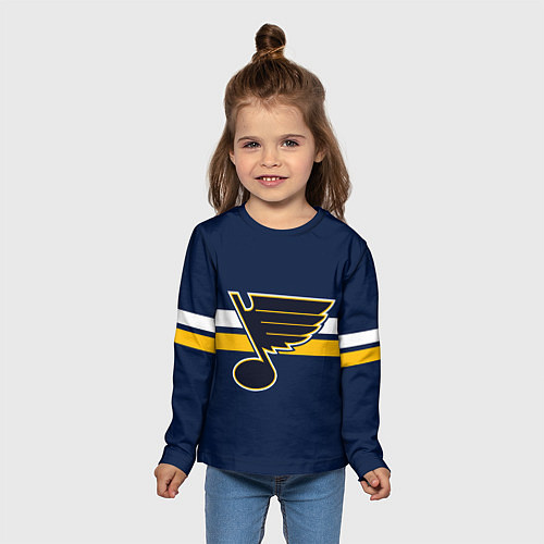 Детский лонгслив Сент-Луис Блюз форма / 3D-принт – фото 5