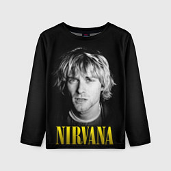 Детский лонгслив Nirvana - Kurt Donald Cobain