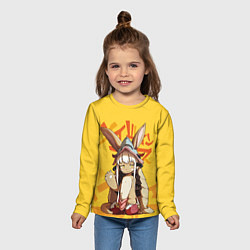 Лонгслив детский Made in Abyss Наначи, цвет: 3D-принт — фото 2