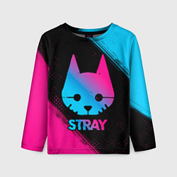 Лонгслив детский Stray - Neon Gradient, цвет: 3D-принт