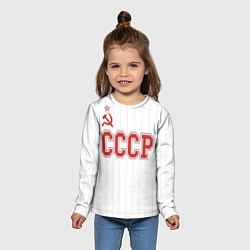 Лонгслив детский СССР - Союз Советских Социалистических Республик, цвет: 3D-принт — фото 2