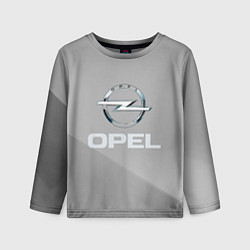 Лонгслив детский Opel - серая абстракция, цвет: 3D-принт