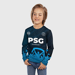 Лонгслив детский PSG legendary форма фанатов, цвет: 3D-принт — фото 2