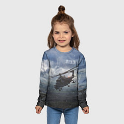Лонгслив детский STALKER Вертолёт Над Зоной, цвет: 3D-принт — фото 2