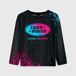 Детский лонгслив Land Rover - neon gradient