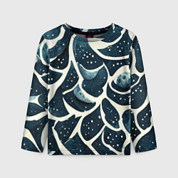 Лонгслив детский Загадочные космические узоры, цвет: 3D-принт