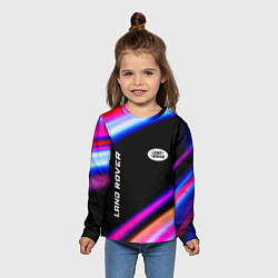 Лонгслив детский Land Rover speed lights, цвет: 3D-принт — фото 2