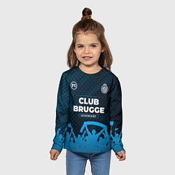 Лонгслив детский Club Brugge legendary форма фанатов, цвет: 3D-принт — фото 2