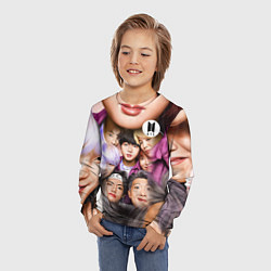 Лонгслив детский BTS Team Photo, цвет: 3D-принт — фото 2