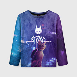 Лонгслив детский Stray - kot - neon, цвет: 3D-принт