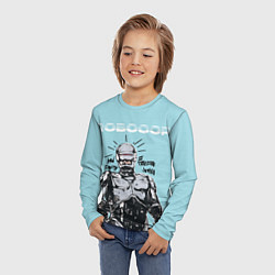 Лонгслив детский Графити Робокоп, цвет: 3D-принт — фото 2
