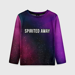 Детский лонгслив Spirited Away gradient space