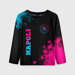 Детский лонгслив Napoli - neon gradient: надпись, символ