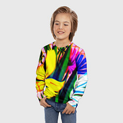 Лонгслив детский Цветочный букет для женщин, цвет: 3D-принт — фото 2