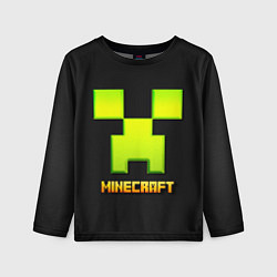 Лонгслив детский Minecraft: neon logo, цвет: 3D-принт