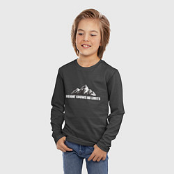 Лонгслив детский Высота не знает границ, цвет: 3D-принт — фото 2