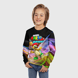 Лонгслив детский Super Mario Odyssey - Hero turtle Koopa Troopa, цвет: 3D-принт — фото 2