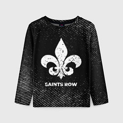 Детский лонгслив Saints Row с потертостями на темном фоне