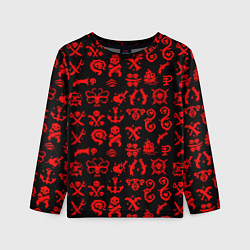 Лонгслив детский Sea of thieves узор, цвет: 3D-принт