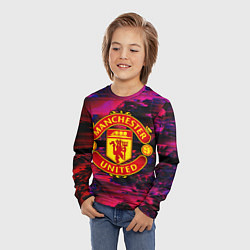 Лонгслив детский Manchester United, цвет: 3D-принт — фото 2