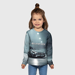 Лонгслив детский Mercedes AMG - Motorsport, цвет: 3D-принт — фото 2