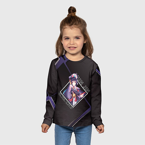 Детский лонгслив Юнь Цзинь в ромбе / 3D-принт – фото 5