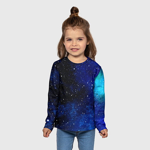 Детский лонгслив Чистое звездное небо / 3D-принт – фото 5