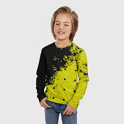 Лонгслив детский Black & Yellow, цвет: 3D-принт — фото 2
