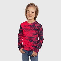 Лонгслив детский Black & Red, цвет: 3D-принт — фото 2