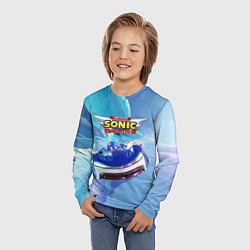 Лонгслив детский Team Sonic racing - hedgehog - speed, цвет: 3D-принт — фото 2