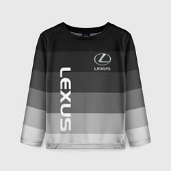 Лонгслив детский Lexus серый градиент, цвет: 3D-принт