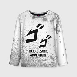 Лонгслив детский JoJo Bizarre Adventure glitch на светлом фоне, цвет: 3D-принт