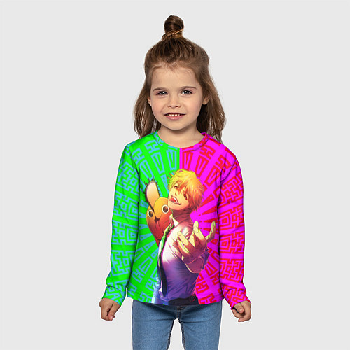 Детский лонгслив Дэнзи с Потитой на плече / 3D-принт – фото 5