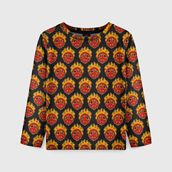 Лонгслив детский Огненный знак мира, цвет: 3D-принт