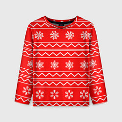 Детский лонгслив Winter snowflakes