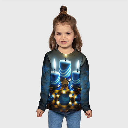 Детский лонгслив Праздник огней / 3D-принт – фото 5