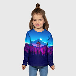 Лонгслив детский Firewatch, цвет: 3D-принт — фото 2