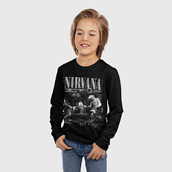 Лонгслив детский Nirvana live, цвет: 3D-принт — фото 2